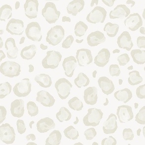 small watercolor muted leopard print in cream