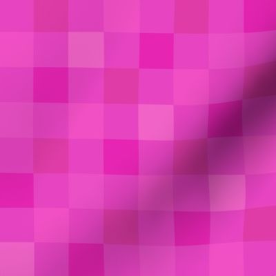 small barbiecore checkerboard: glam, retro, hot pink