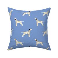 Medium watercolour Dalmatian dogs on spring blue