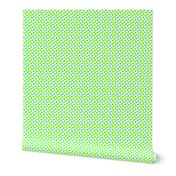 CMYK halftone dots - apple green