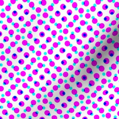 CMYK halftone dots - lavender