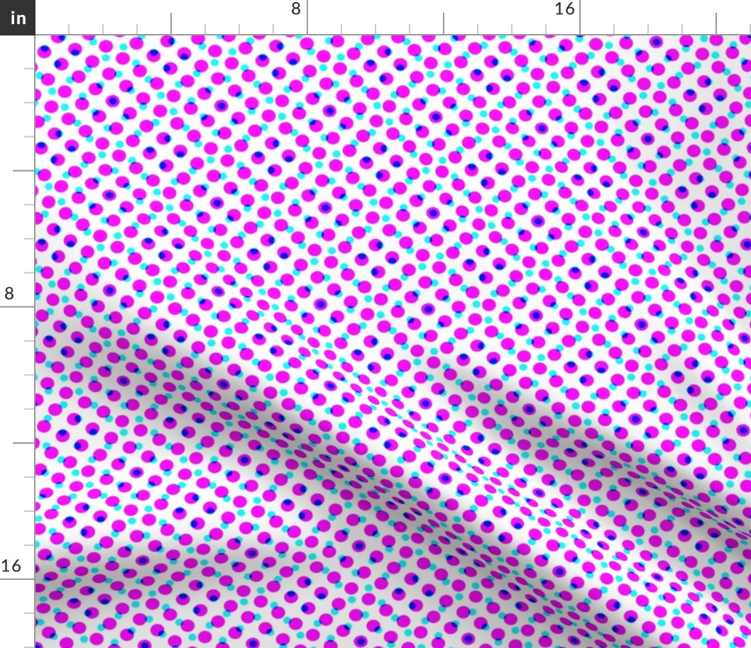 CMYK halftone dots - lavender