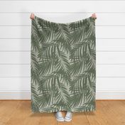 Palm fronds - natural linen look