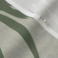 Palm fronds - natural linen look