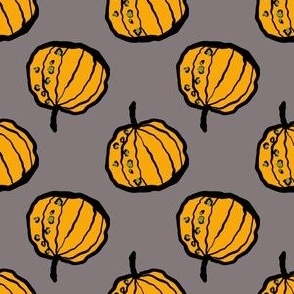 Bumpy Pumpkins on Gray