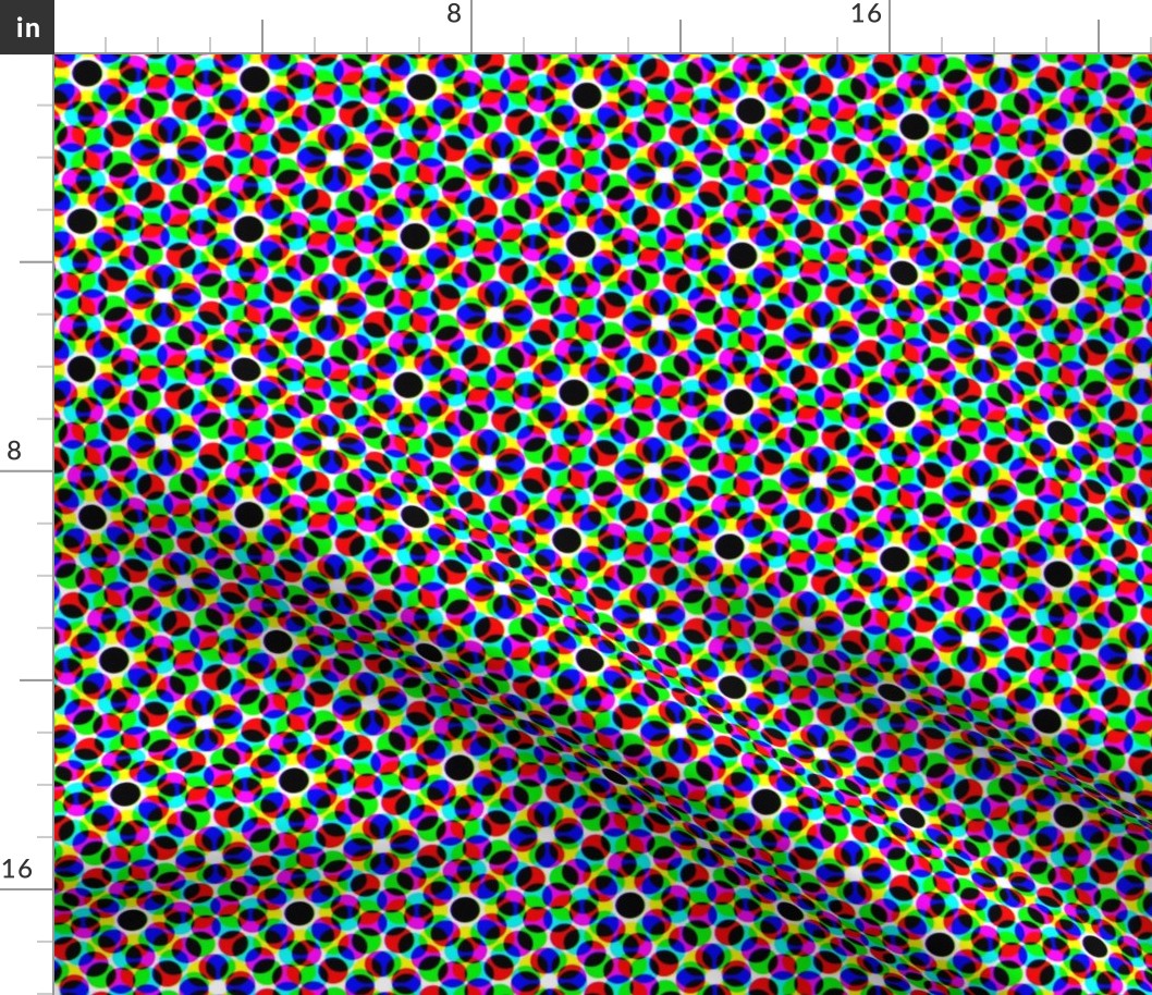 CMYK halftone dots - grey