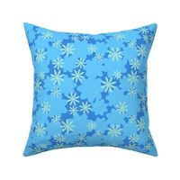 Retro Wildflowers -Dream Doll BLUE