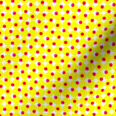CMYK halftone dots - yellow