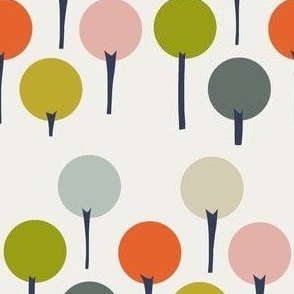 Color Pop Trees - Spring