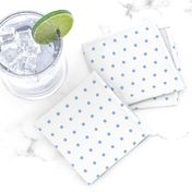 Small // Polka Dots in Blue on White