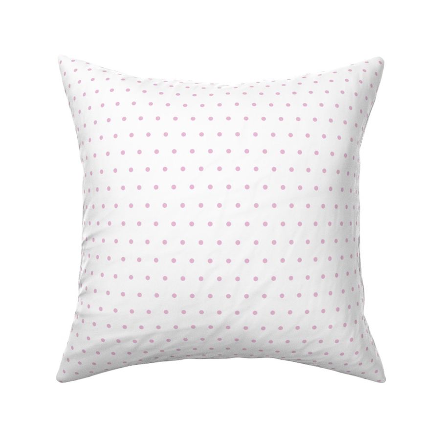 Small // Polka Dots in Pink on White