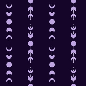 Purple Moon Phase Astrology Print