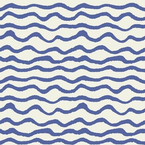 Wonderful Water World - Waves // Cream // small scale