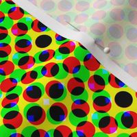 CMYK halftone dots - khaki