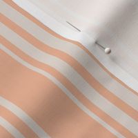 Orange Blush & Beige Stripes