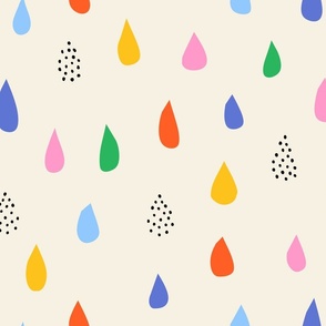 Colorful Raindrops L