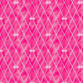 hot pink diamond geometric with wings by rysunki_malunki