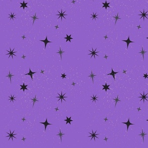 Halloween stars purple