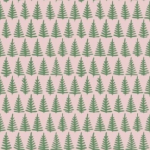 Pine Trees on Blush // Medium Scale