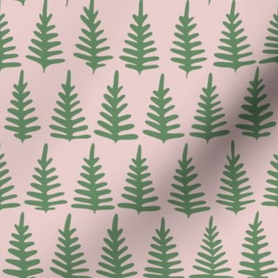Pine Trees on Blush // Large Scale