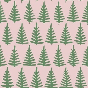 Pine Trees on Blush // Large Scale