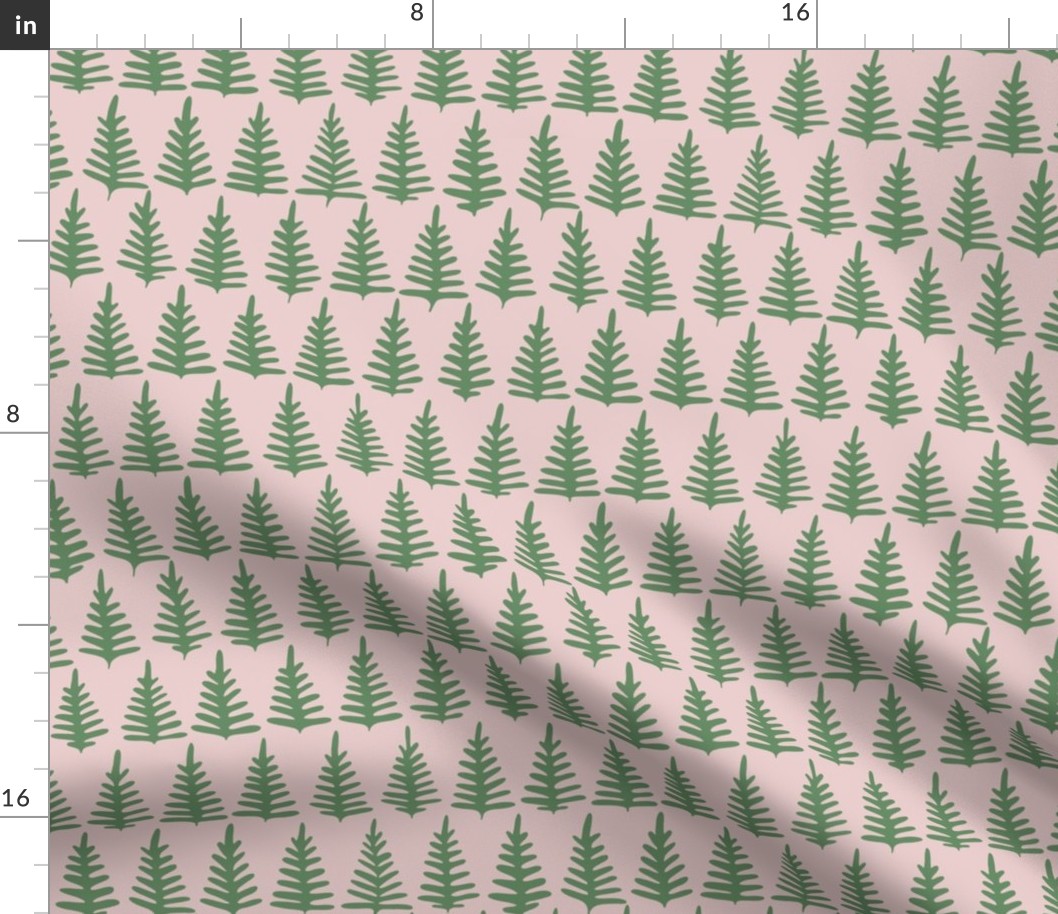 Pine Trees on Blush // Large Scale