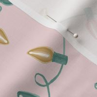 Twinkle Lights / Large Scale / Pink Frost / 230305A - 1950s Twinkle Lights Fabric: Modern Barbie Pink Vintage Vibes