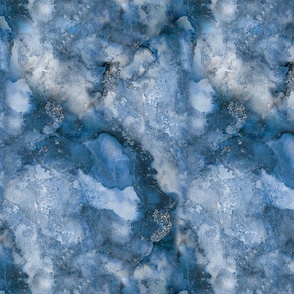 Enchanting Abstraction Abstract Art Texture Blue Smaller Scale