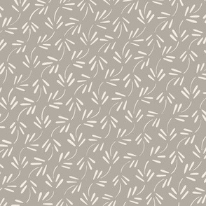 small leaves - cloudy silver grey_ creamy white 02 - vintage blender