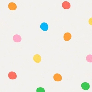 Happy rainbow polka dots 
