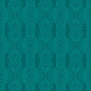 Sago Palm Weave Teal Beach House II - Medium Scale