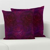 Baroque Curlicue in Merlot and Aubergine