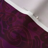 Baroque Curlicue in Merlot and Aubergine