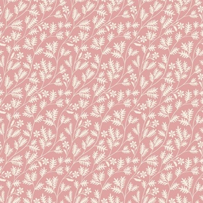 Floral Vines in Blush and White // Medium Scale