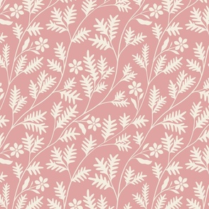 Floral Vines in Blush and White // Large Scale