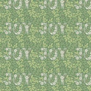 Evergreen Joy //  Green, Pink, Warm White // Medium Scale