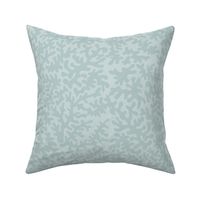 Abstract Coral Tone on Tone in Duck Egg Blue