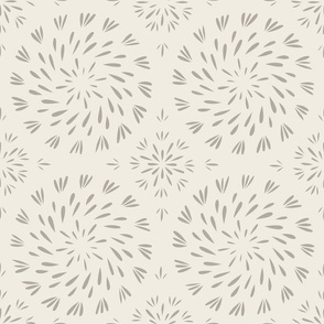 vintage swirl - cloudy silver_ creamy white - neutral hand drawn geo tile