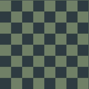 Checkered plaid _ DARK SOLID GREENS _ XXSMALL