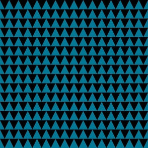 Shark teeth geometric black and blue 