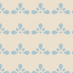 Dainty floral blue small