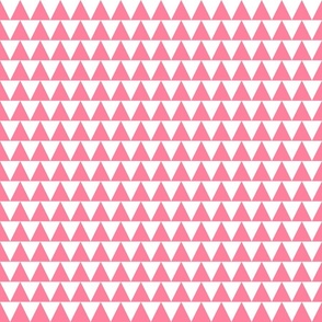 Shark teeth geometric pink and white