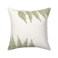 Elegant Hawaiian Fern Jumbo Scale in Champagne White and Green