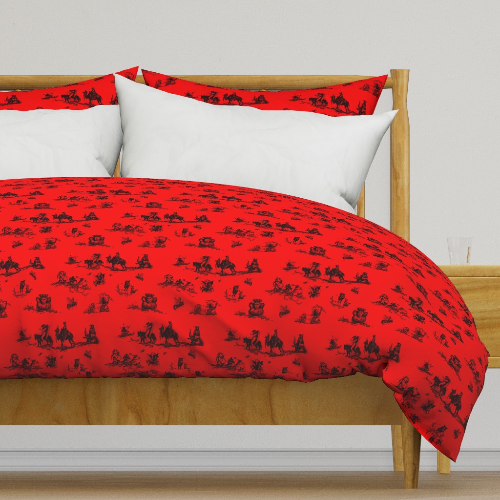 Demonology toile red background