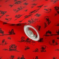 Demonology toile red background