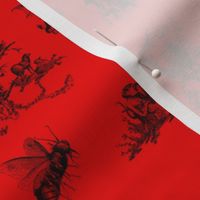 Demonology toile red background