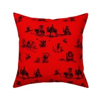 Demonology toile red background