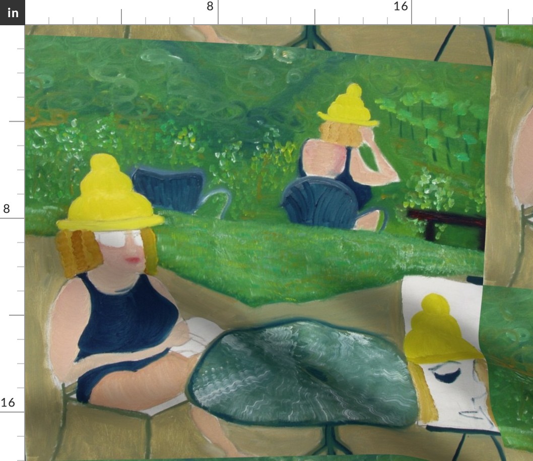 Woman with Safe-sex Hat - variation 2