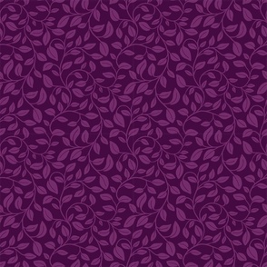 Light Purple Vines on a Dark Purple Background 