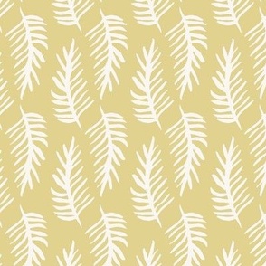 Backyard Ferns - Pale Yellow - 12 x 12